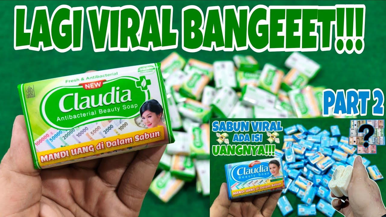 LAGI VIRAL BGT!!! UNBOXING SABUN CLAUDIA BERHADIAH UANG KEMASAN HIJAU
