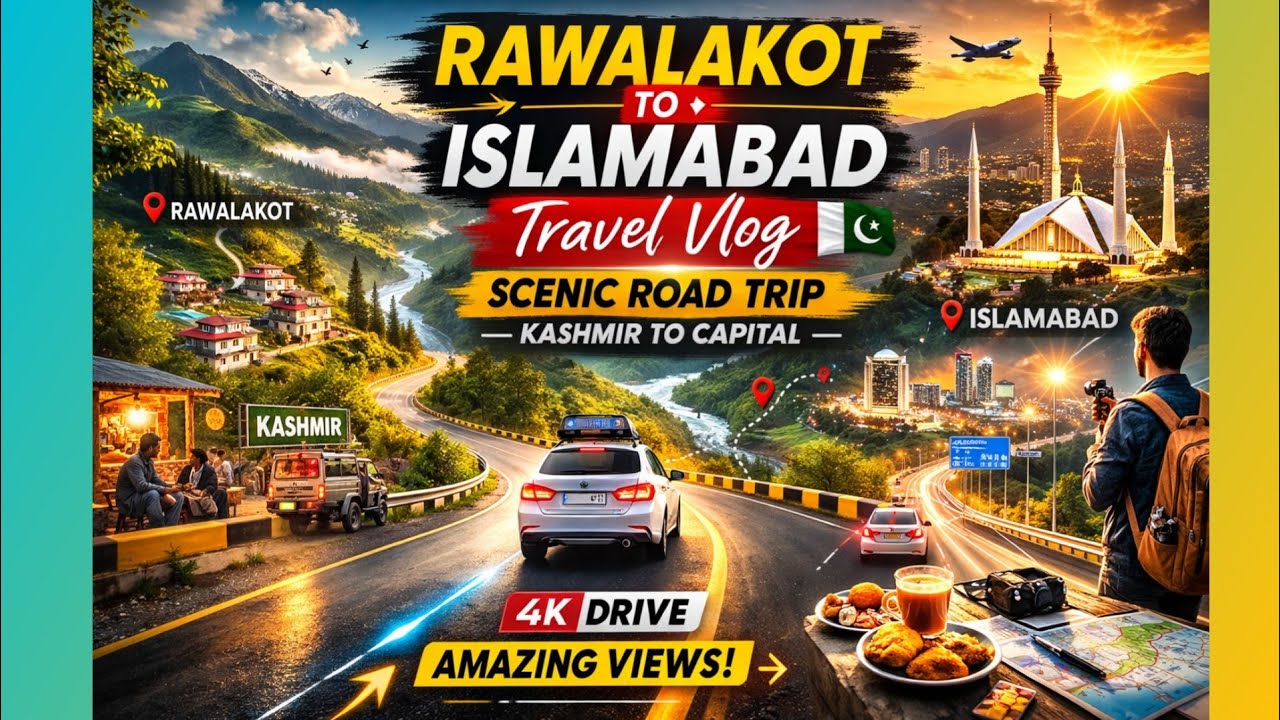 Rawalakot to Islamabad Travel Vlog | Kashmir Pakistan Scenic Road Trip 2026 🇵🇰