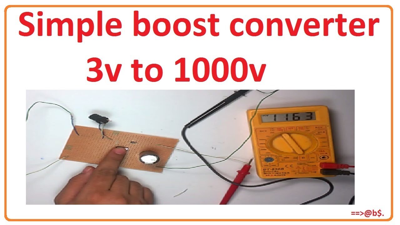 How to make simple boost converter - 3v to 1000v booster