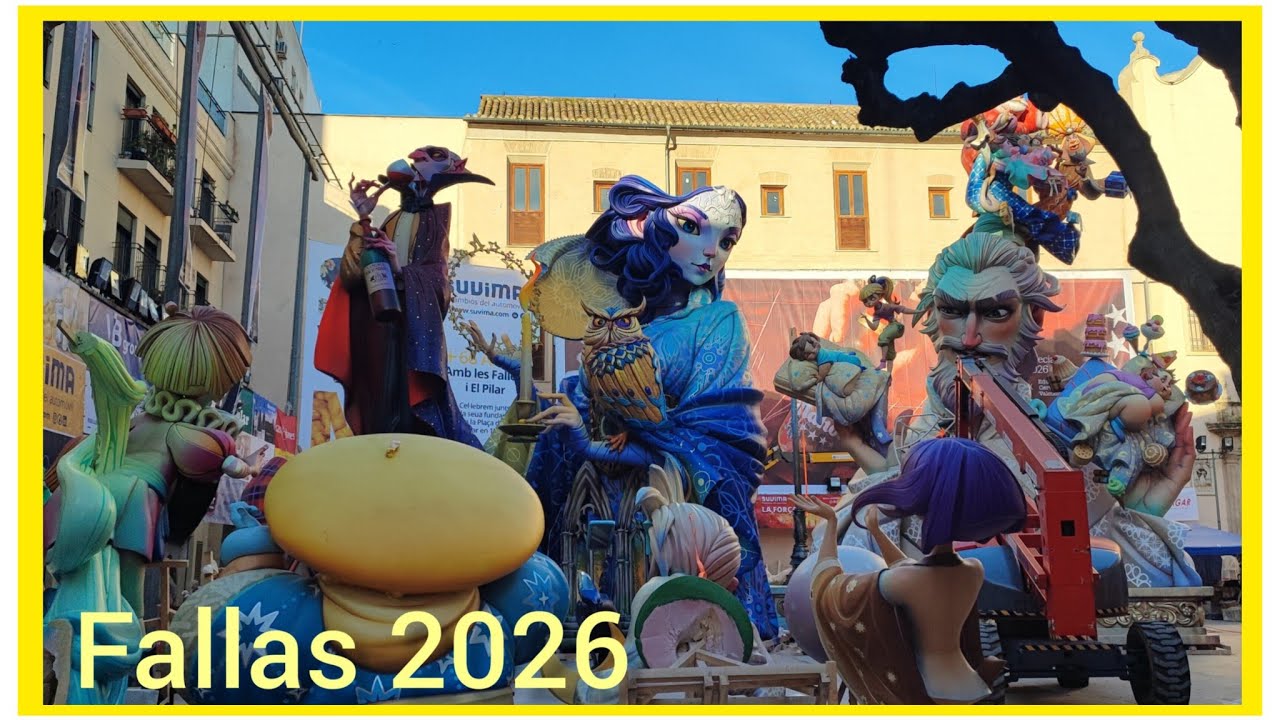 Montaje de la FALLA DEL PILAR 2026. Que bonita va a ser!!🤩