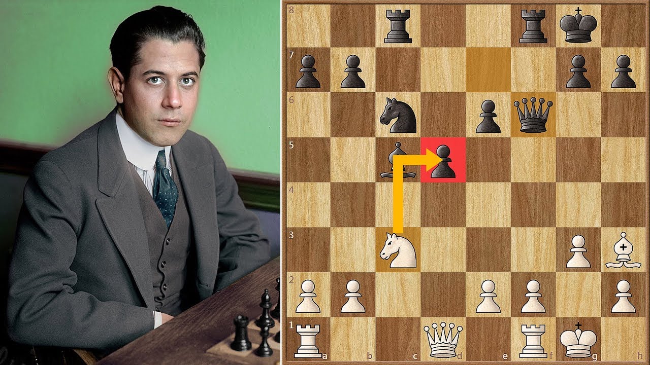 The Great Akiba! | Rubinstein vs Capablanca | San Sebastian (1911)