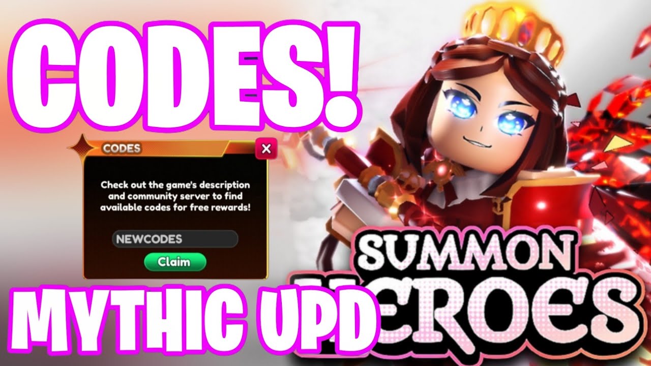 *NEW* ALL WORKING MYTHIC UPDATE CODES FOR SUMMON HEROES! ROBLOX SUMMON HEROES CODES