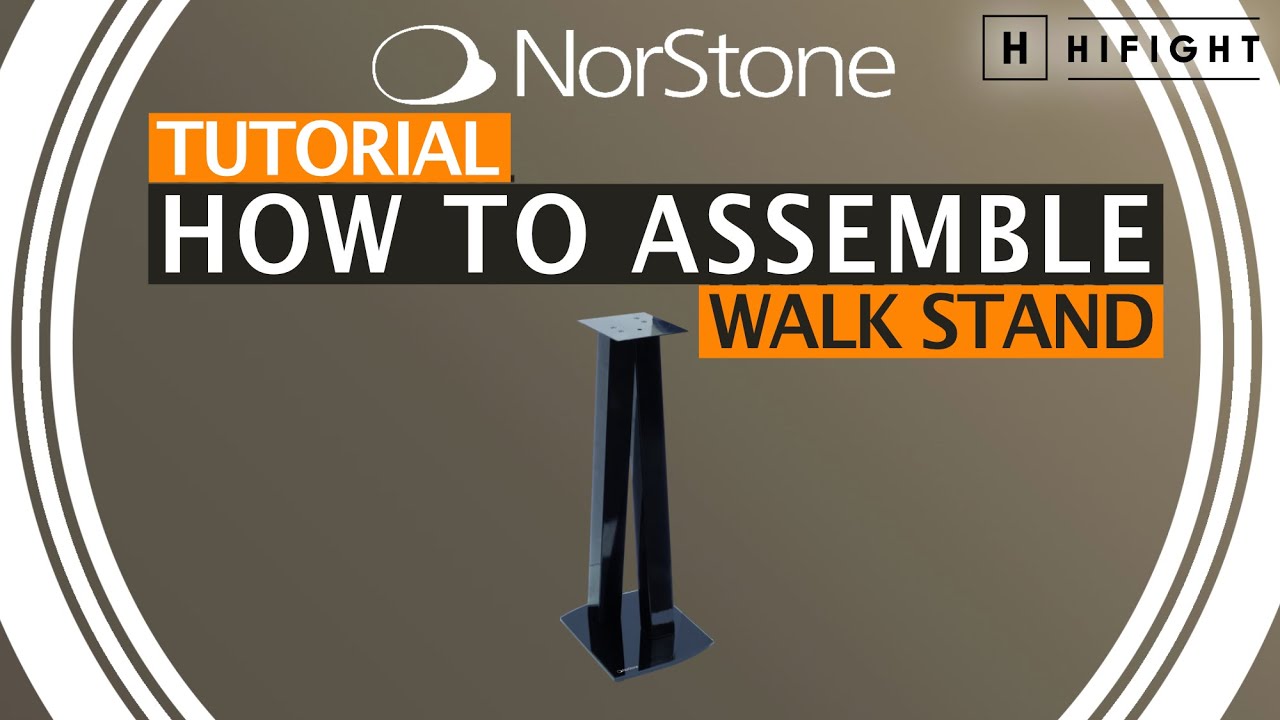 Norstone Walk Stand - How to assemble speaker stand (English version)