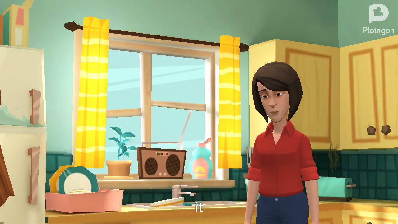 Fat Caillou flip the table off/grounded (S1E1)