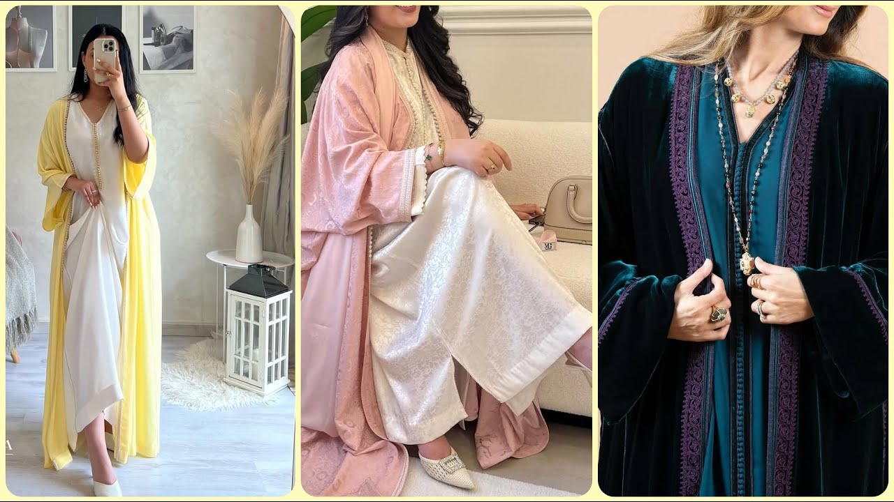 عشاق الأناقة والرفيع للمناسبات جبت لكم الجديد واخر ما كاين فالكيمونو/ Caftan avec kmis /kimono