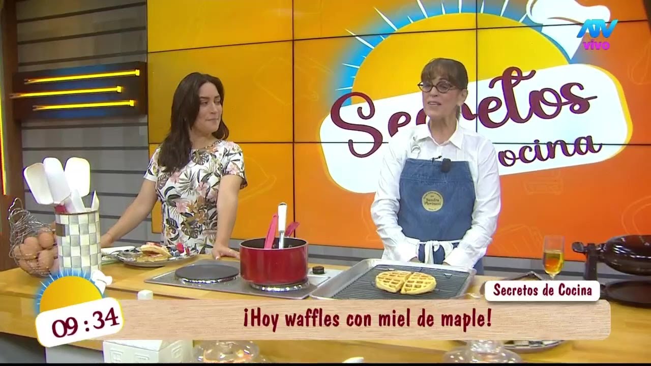 'Secretos de cocina': Prepara unos deliciosos waffles con miel de maple