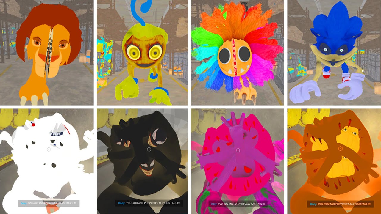 Poppy Playtime Chapter 4 New Update -Yarnaby (BLUEY,SONIC),Doey Boss (CARTOONCAT,MRHUMBLE,ELECTODAC)