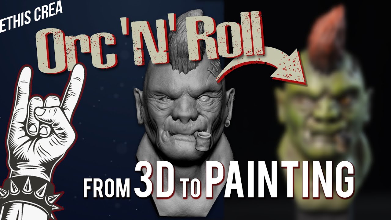 Orc N Roll! De la modélisation 3D a la peinture de figurine