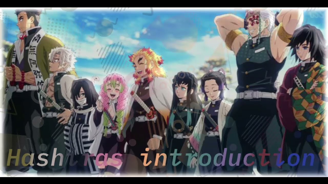Hashiras introduction \\ Haikyuu x Demon slayer \\ I am back????
