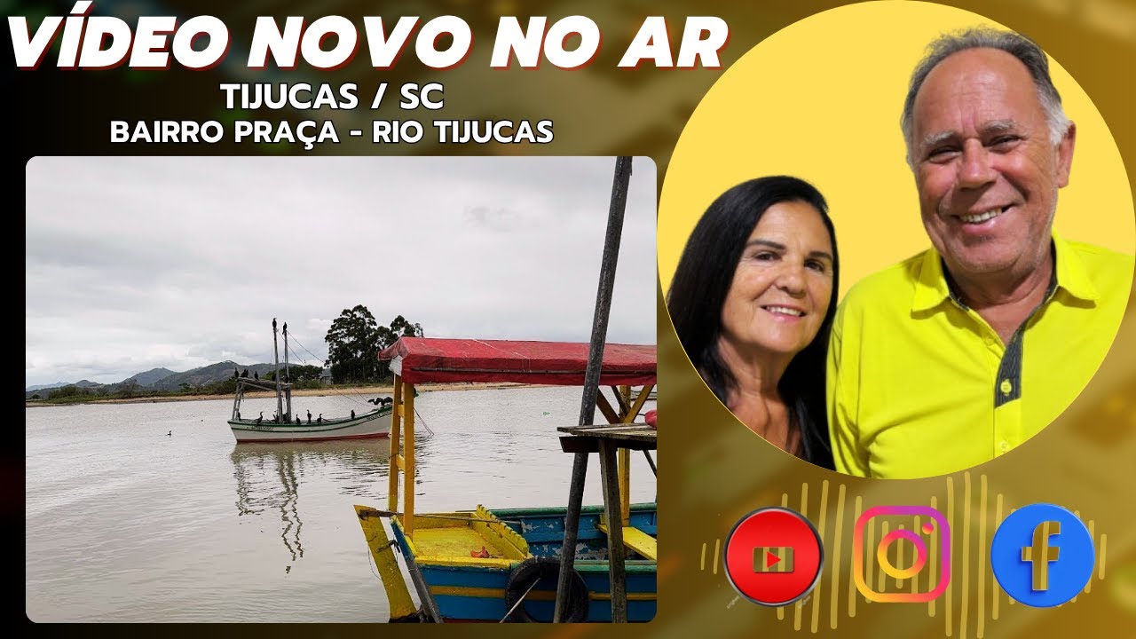 Tijucas / SC - Rio Tijucas no Bairro Praça