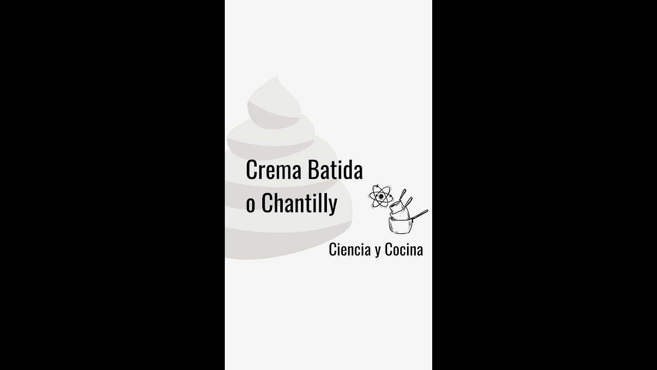 Crema Batida o Chantilly #cienciaycocina #shorts