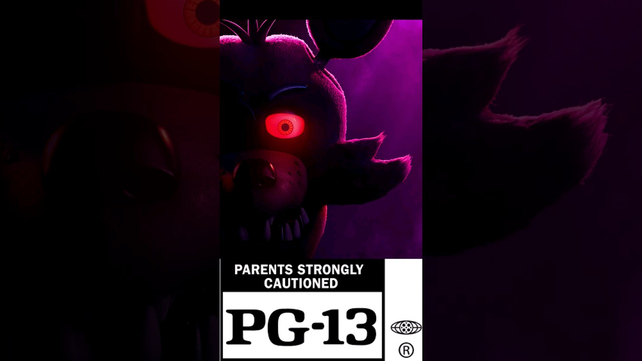 FNAF Movie officially rated PG-13 #fnafmovie