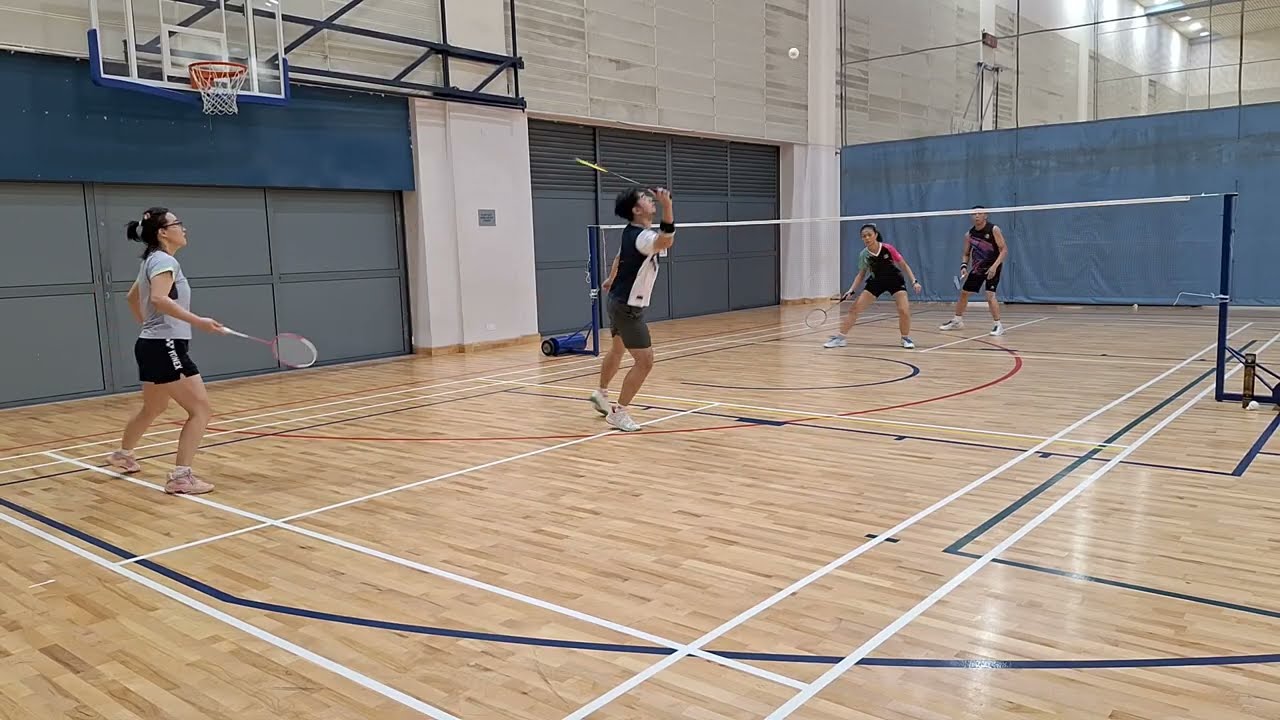 JURONG WEST SPORTS HALLL 24 FEB 新加坡羽毛球 SINGAPORE MENS & MIXED DOUBLES BADMINTON G1