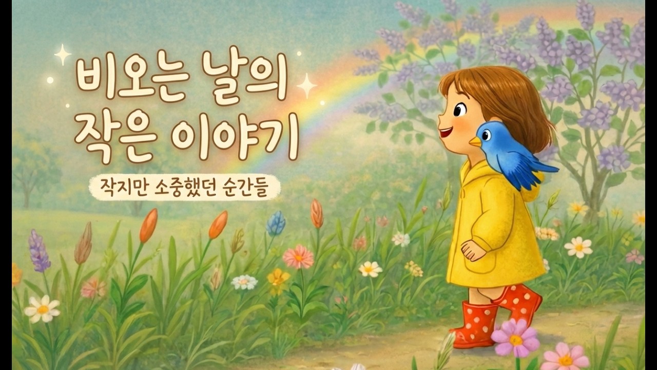 비오는 날의 작은 이야기/마음이 따뜻해지는 빗소리 동화(ASMR)/A Rainy Day Story/A Gentle Rain ASMR Story That Warms the Heart
