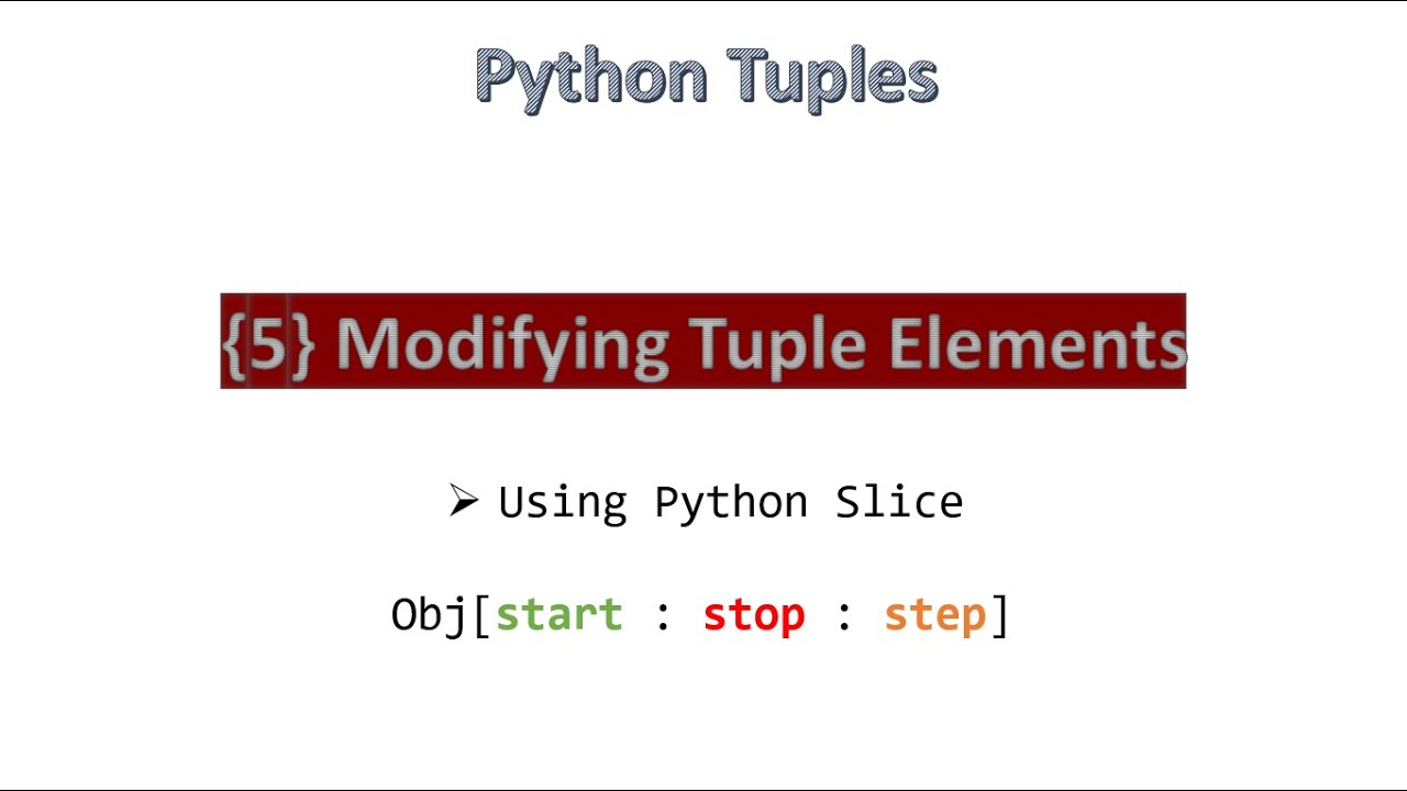 {5} Modifying Tuple Elements || Python [ Hindi ]