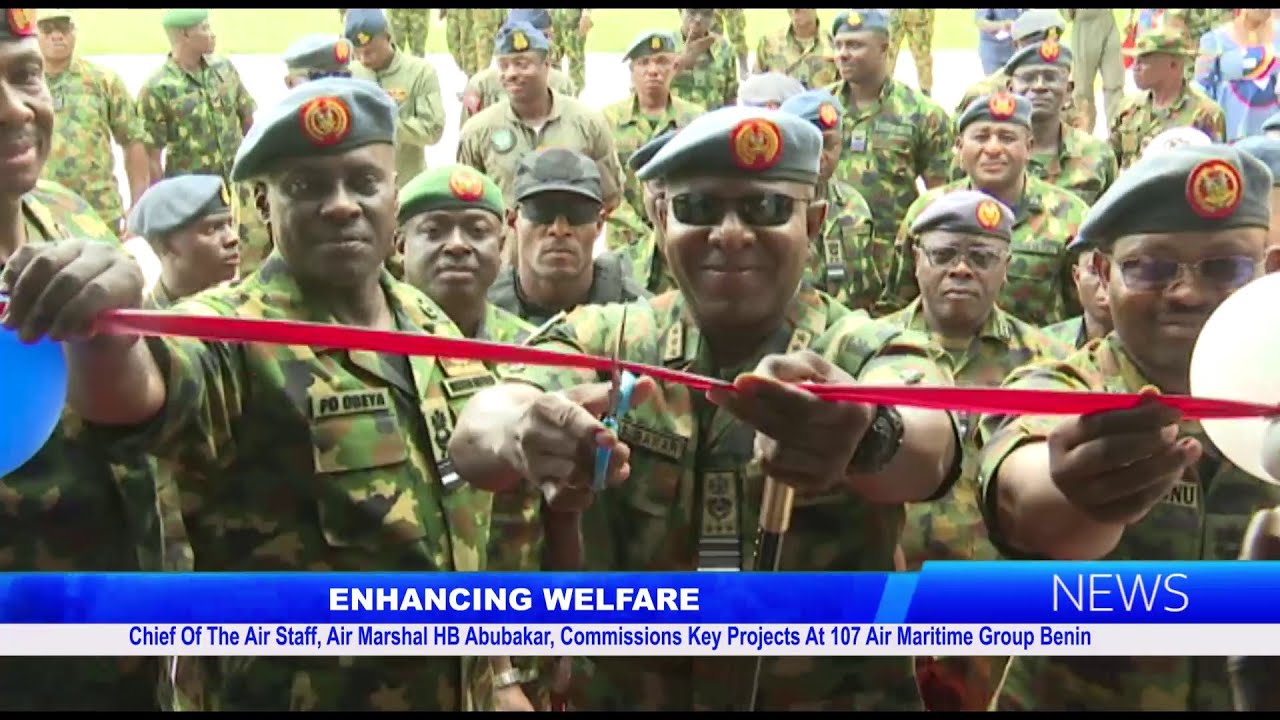Chief Of Air Staff, Air Marshal HB Abubakar, Commissions Key Projects At 107 Air Maritime Group