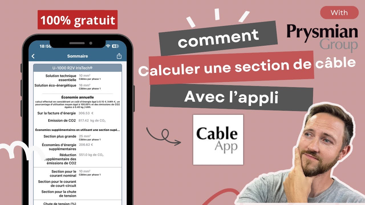 Comment calculer rapidement une section de c&acirc;ble avec l&rsquo;application &laquo;&nbsp;C&acirc;bleApp&nbsp;&raquo; de chez Prysmian?