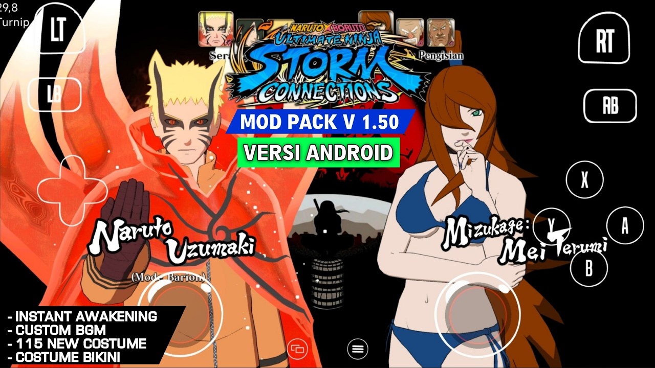 NARUTO X BORUTO Ultimate Ninja STORM Connection (Android) OFFLINE - MOD PACK V 1.50 COSTUME BIKINI
