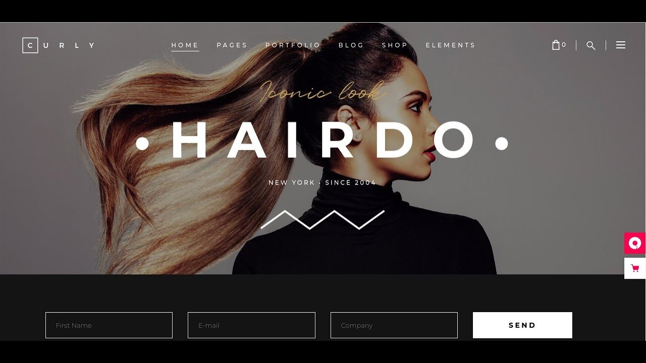 Curly - Hairdressers and Hair Salons WordPress Theme | Hair Styling Website Theme