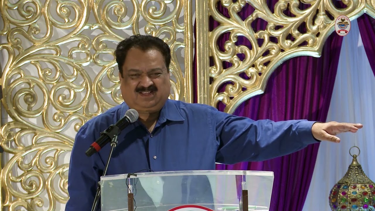 Abbas Tabish at Eid Milan Mushaira 2022. Organized by Mohibban E Urdu North America,  ,New Jersey.