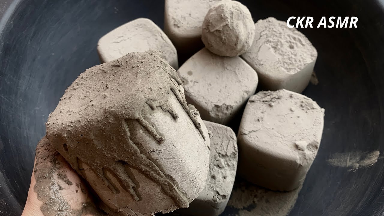 ASMR : pure cement dry crumbles dusty cement