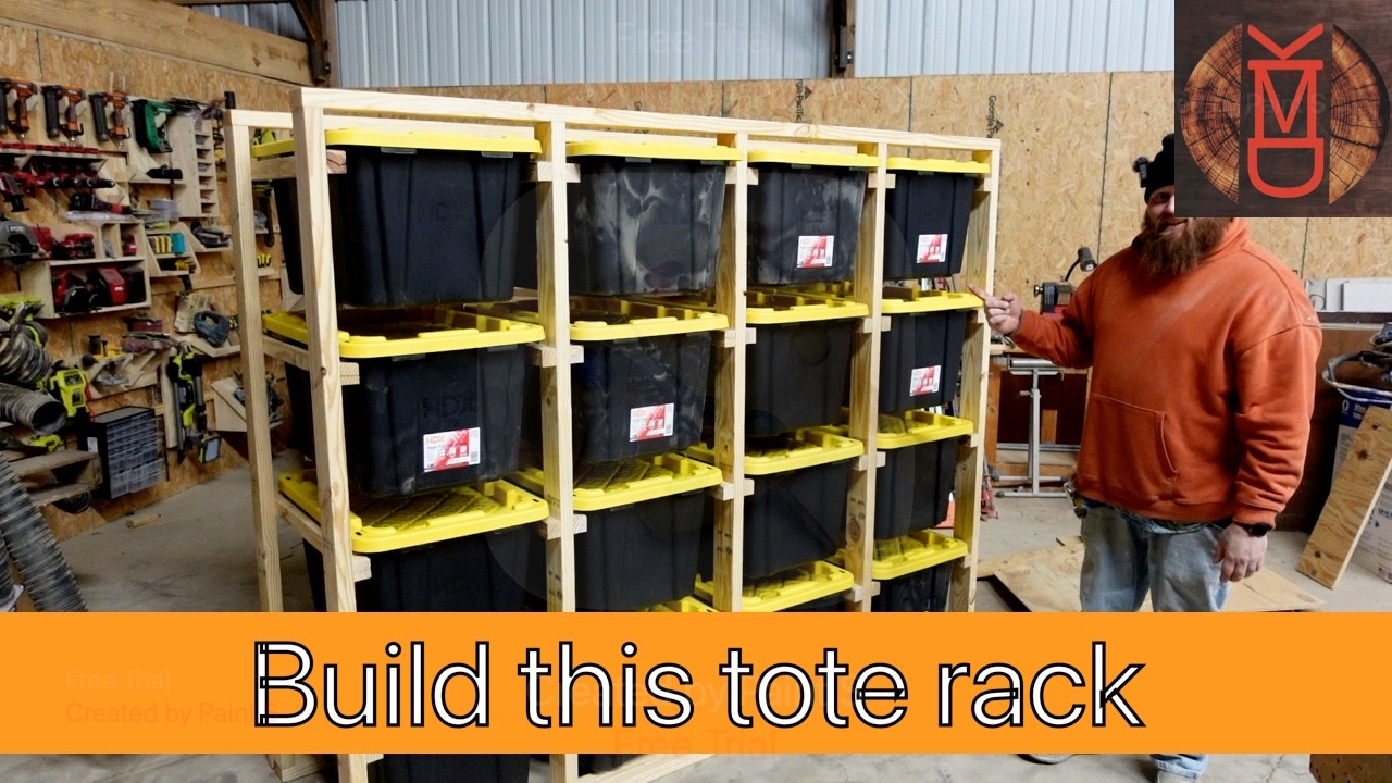 Easy way to build this tote rack