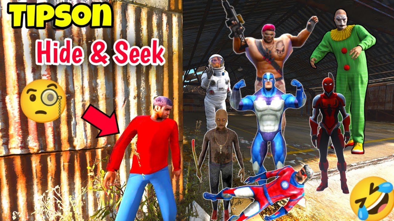 Tipson Play Hide & Seek With Rope Hero in Los Santos Gta v | Rope Hero Vice Town | Gamer Blasty