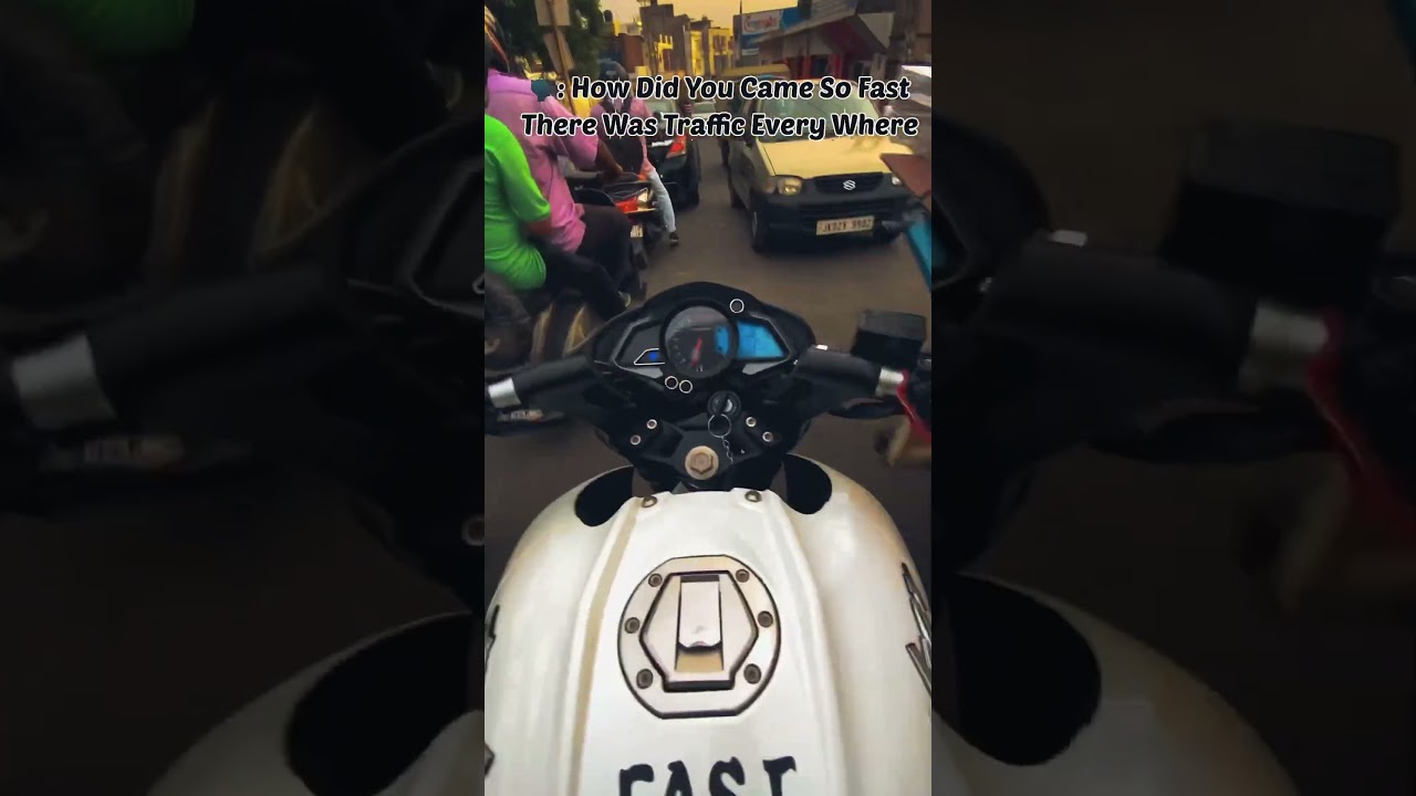 Rushh riding in traffic 😈 #ns200 #rush #biker