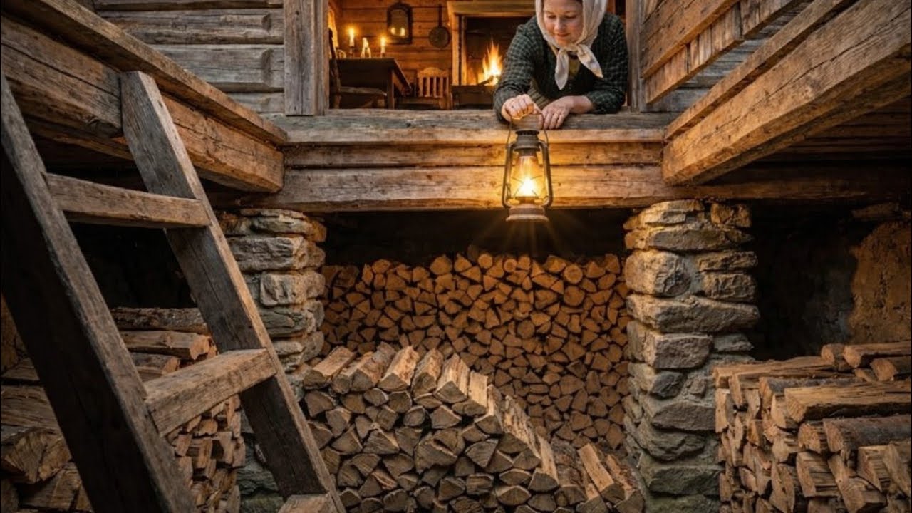 Escondió su cobertizo bajo la cabaña — hasta que su leña se mantuvo seca durante todo el invierno