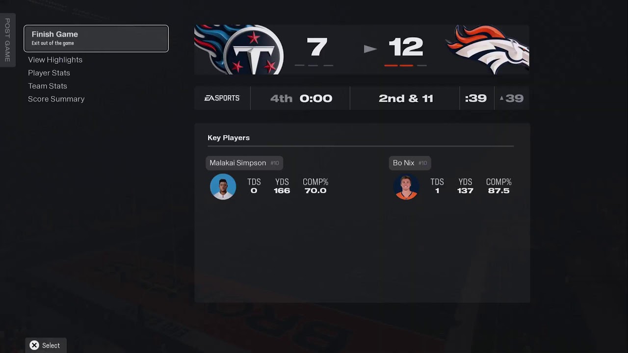 SKFA S1 Tennessee Titans vs Denver Broncos Week 1