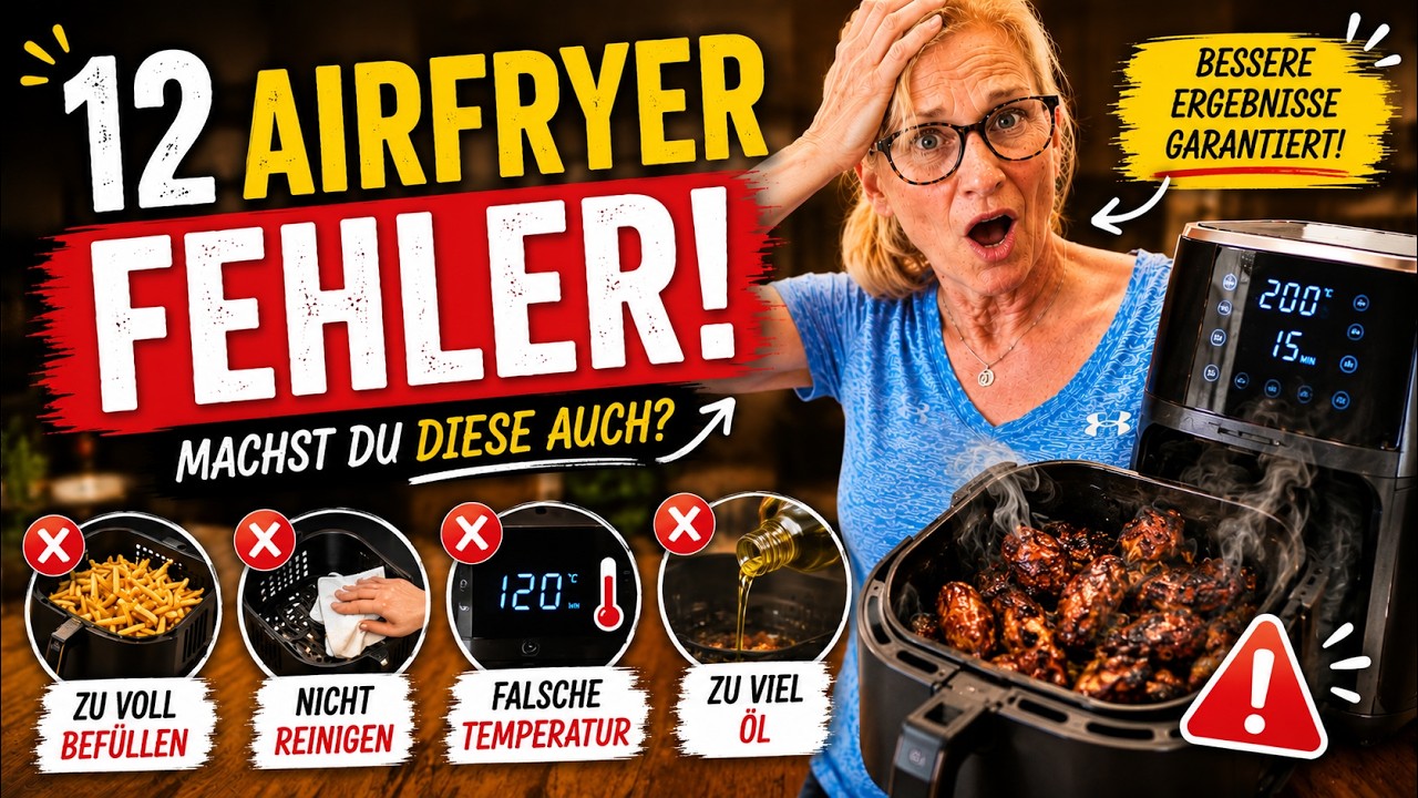 Die HÄUFIGSTEN Fehler beim Gebrauch von  Heißluftfriteusen und wie du sie umgehst!