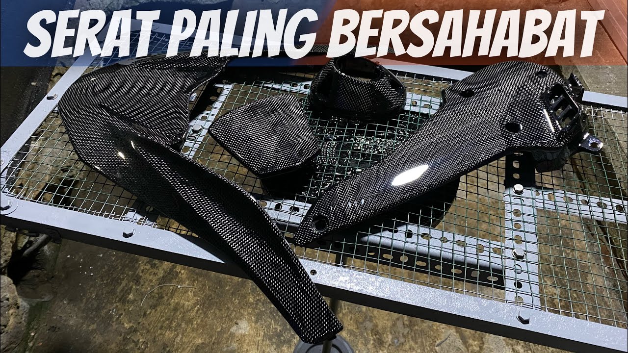 Skinning Carbon Fiber Plain Pcx 160 | Serat paling enak untuk belajar carbon