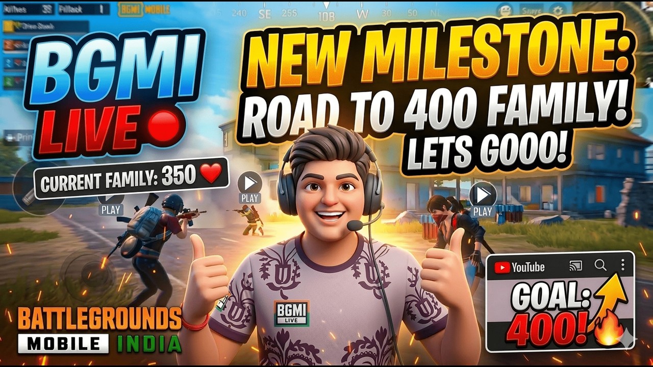ROAD TO 400 SUBS LIVE 🔥 | BGMI LIVE GRIND 😱 #bgmi #bgmilive #verticallive