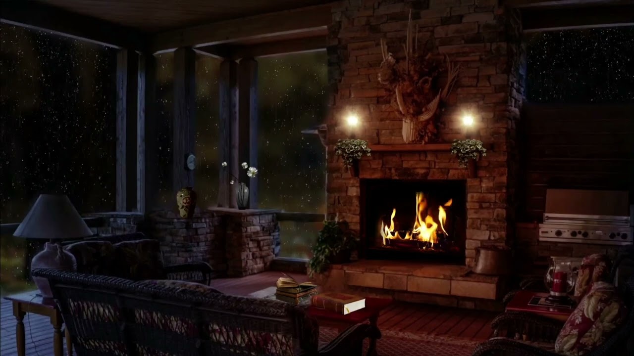 Rainy Evening in a Sunroom (NO ADS) | Soothing Rain Ambience for Deep Sleep & Relaxation