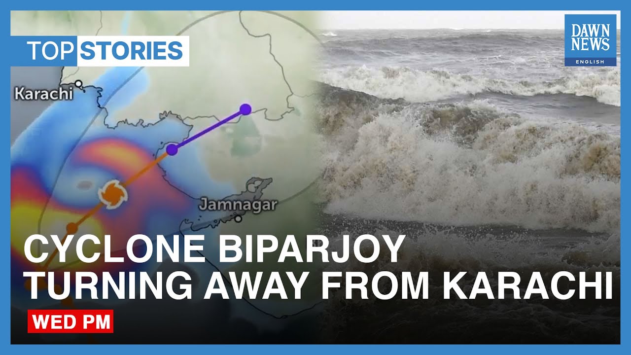 Cyclone Biparjoy Moves Away From Karachi | 𝐓𝐨𝐩 𝐍𝐞𝐰𝐬 𝐒𝐭𝐨𝐫𝐢𝐞𝐬 | 𝐃𝐚𝐰𝐧 𝐍𝐞𝐰𝐬 𝐄𝐧𝐠𝐥𝐢𝐬𝐡