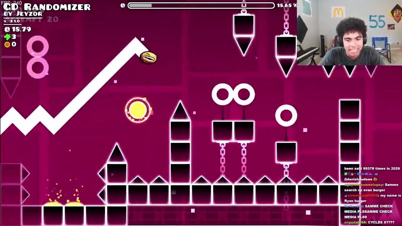 Geometry Dash Main Levels, But WAVE ONLY.