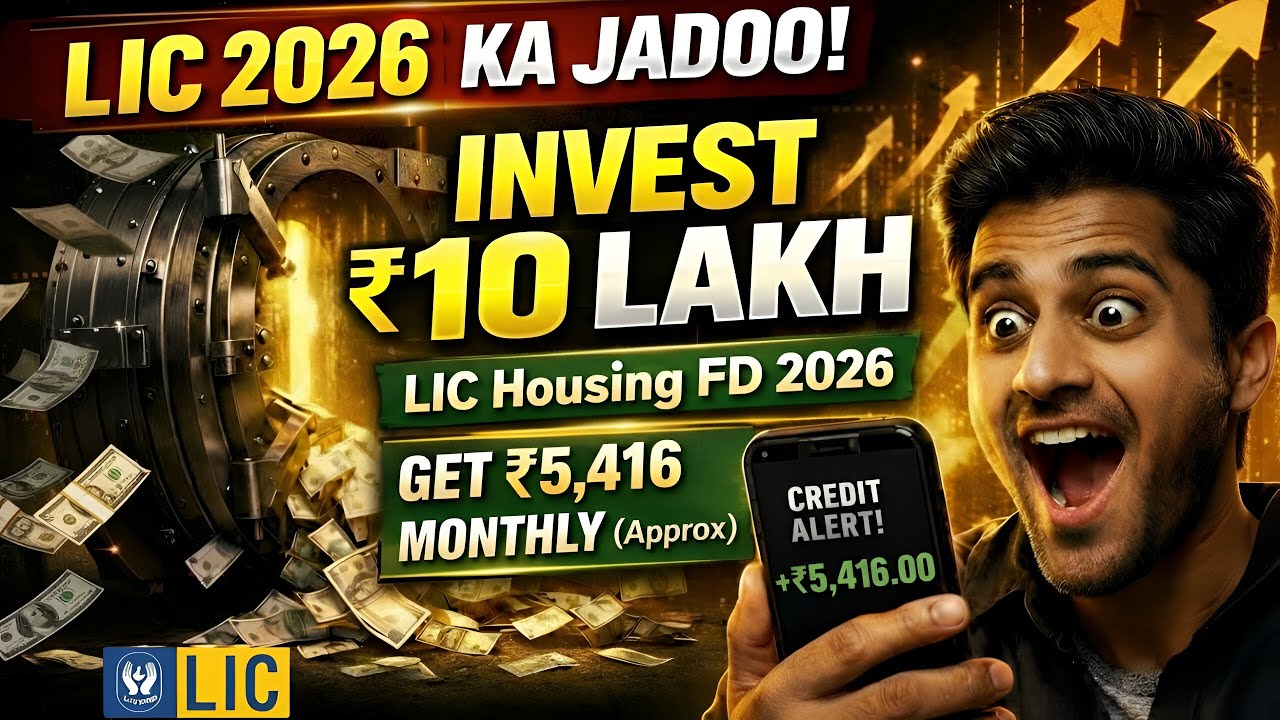 LIC FD Plan 2026 Monthly Income &ndash; Invest ₹10 Lakh & Get ₹5,416 Per Month | LIC Housing FD