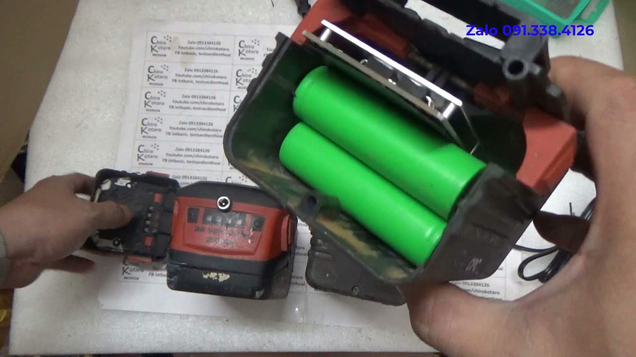 [Chiro Kotaro] Vỏ pin bê tông Hilti 36V