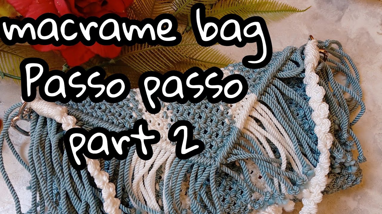 macrame bag clutch part #2 macrame clutch pursue