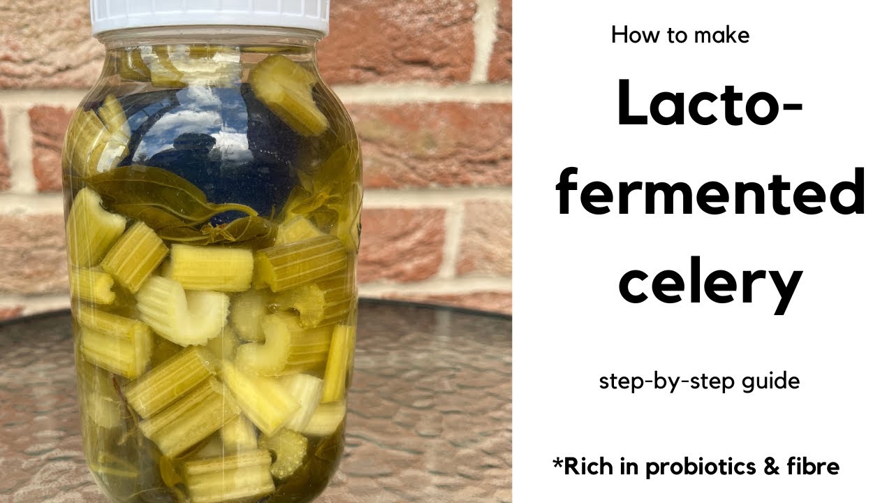 HOW TO MAKE LACTO-FERMENTED CELERY | GUT HEALTHY, CRUNCHY AND DELICIOUS
