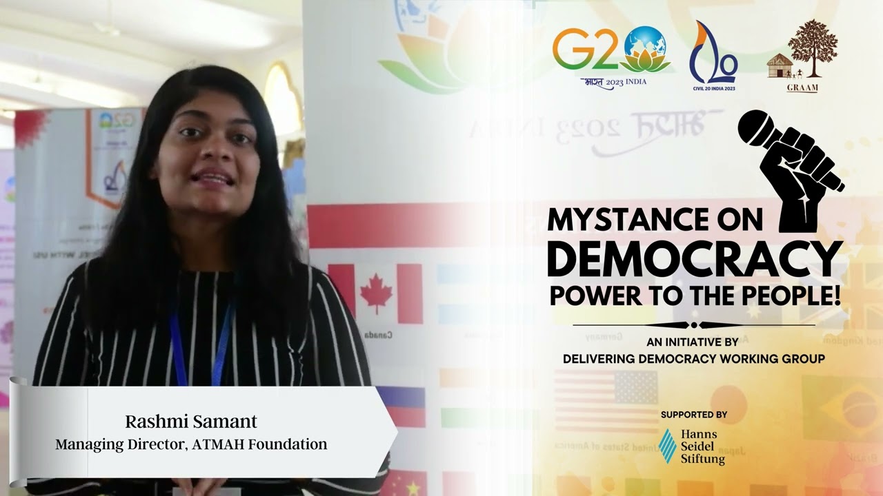 Rashmi Samant | My Stance on Democracy | G20 - C20 | GRAAM | HSF