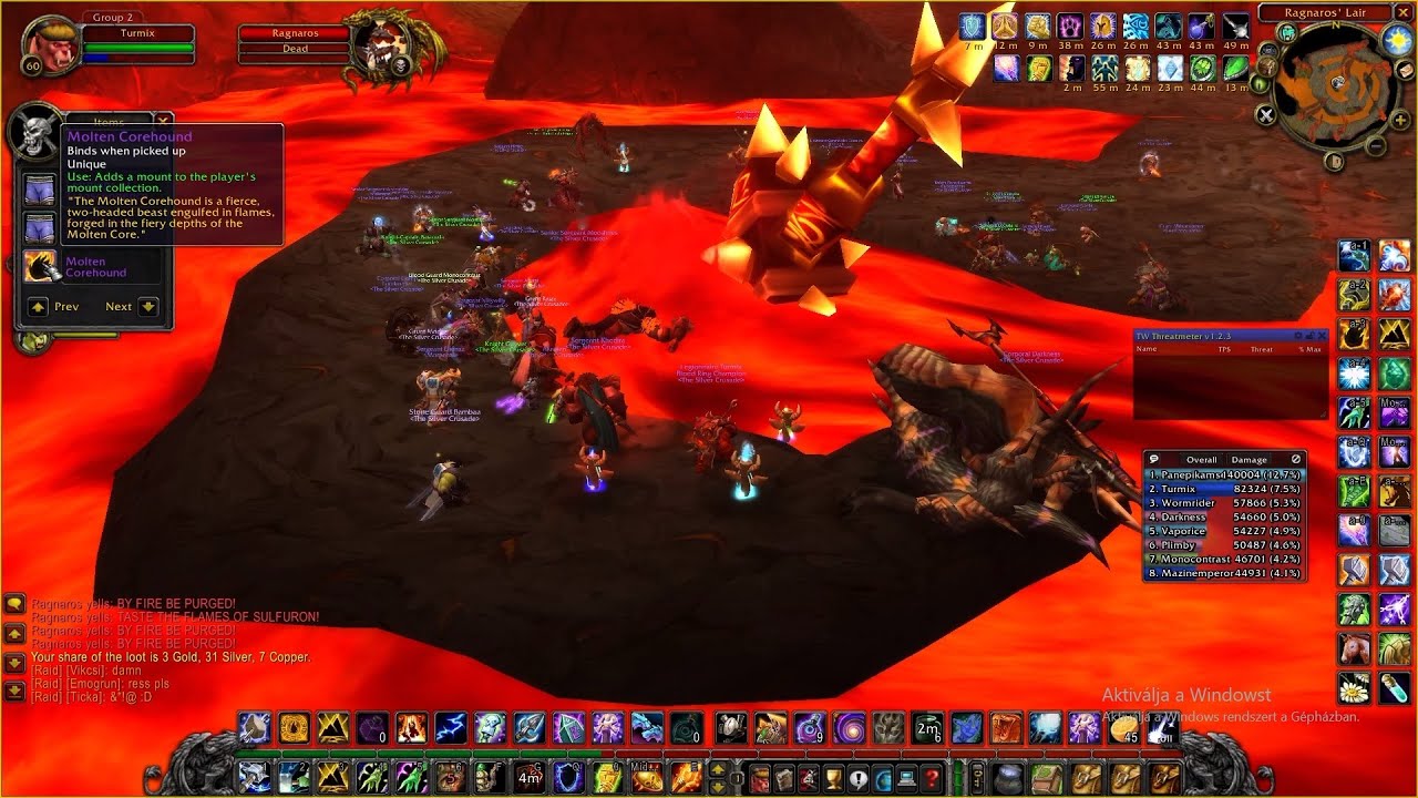 Level 60 Enhancement Shaman DPS - Molten Core ( Turtle WoW )