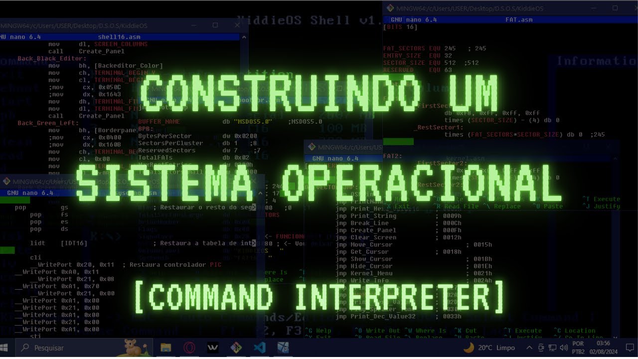 Construindo um O.S - #077 - Shell: Interpretador de Comandos| CLI #DSOS #cmd #terminal
