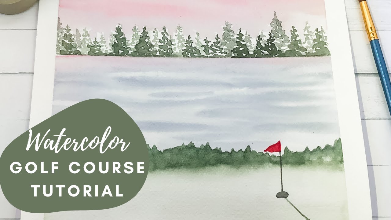 Painting a Golf Course in Watercolors