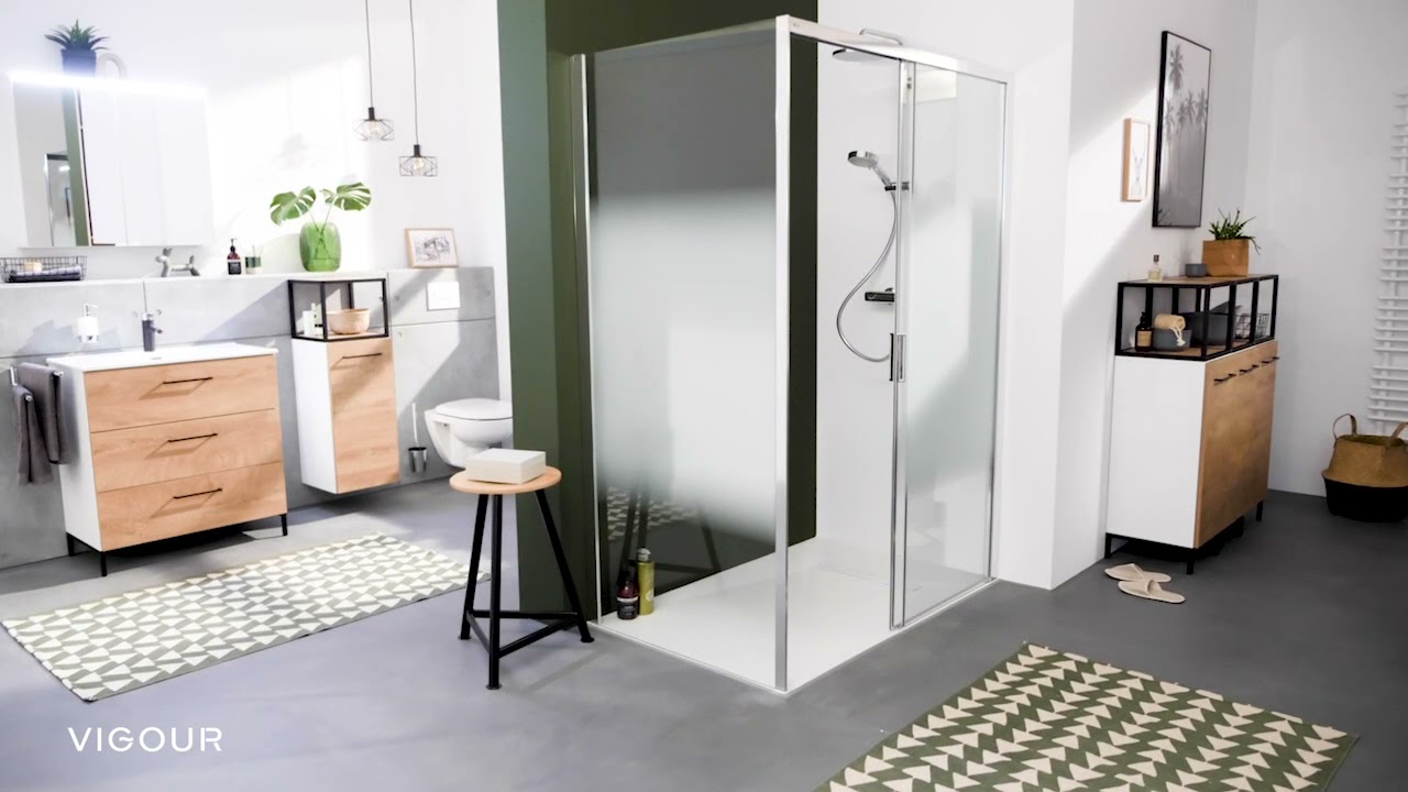 VIGOUR V2 Duschabtrennung mit Gleitt&uuml;r