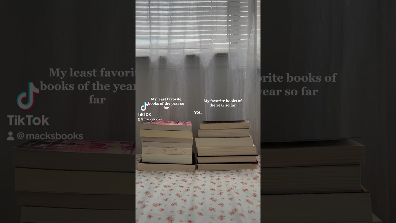 Least favorite vs favorite books of the year #booktok #books #booktube #bookrecs #fyp #tiktok