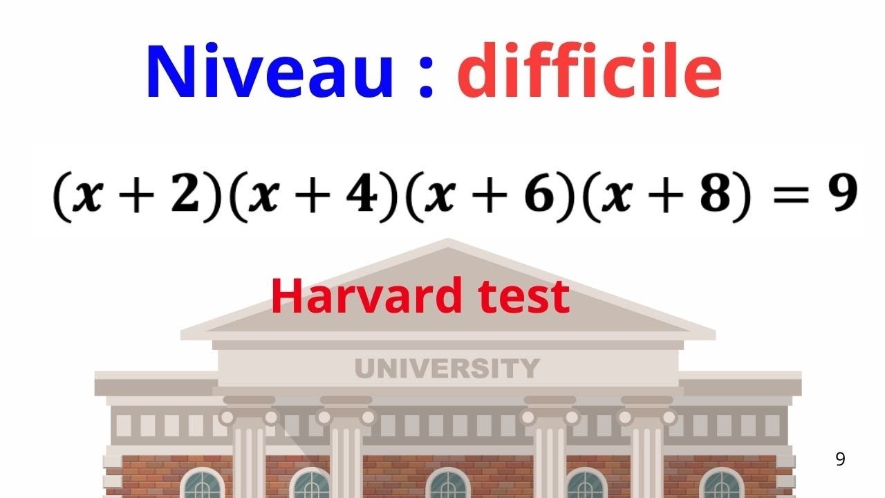 Équation de dégré 4 : niveau difficile