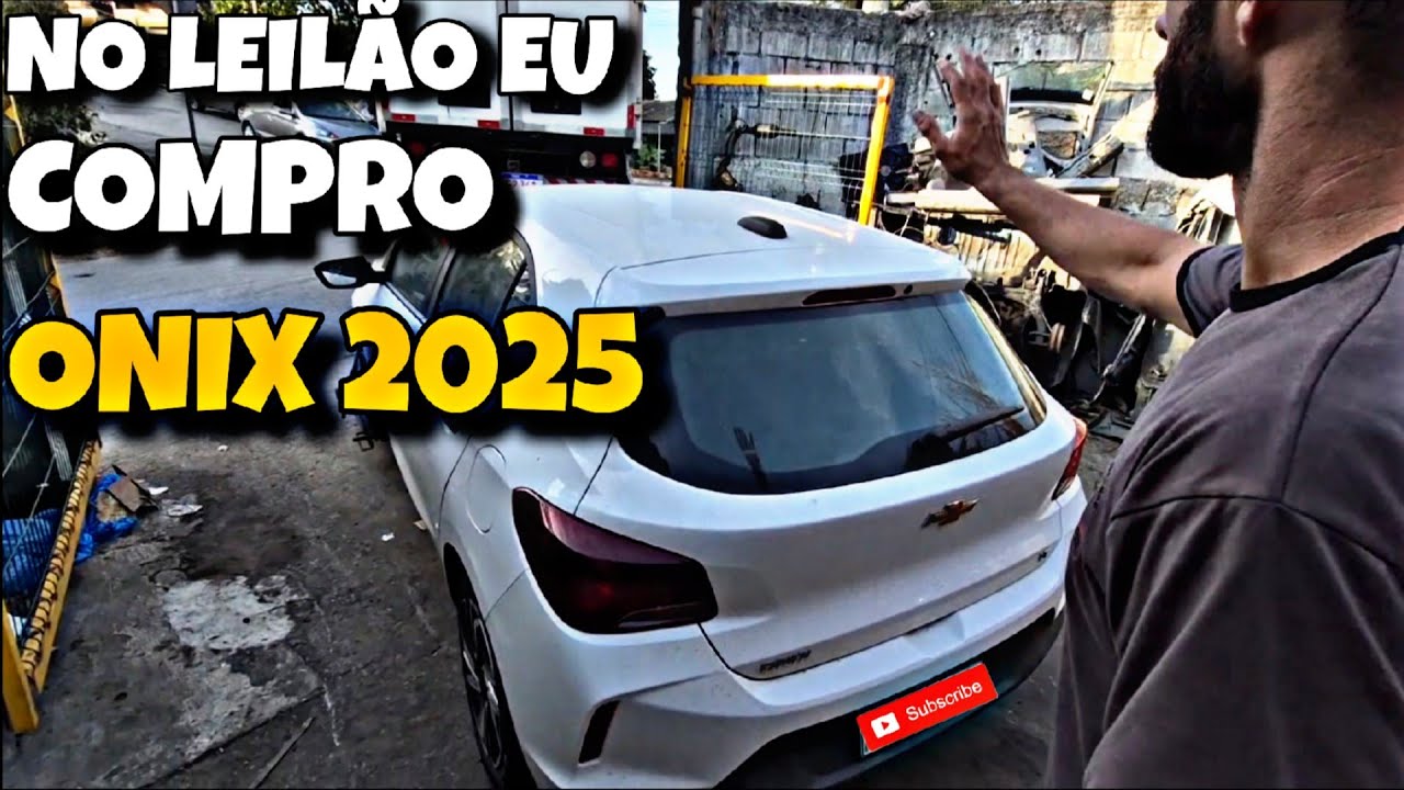 Arrematamos um ONIX LT 2025 pequena monta no leil&atilde;o da Vip leil&otilde;es