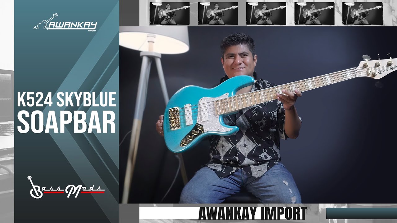 BASSMODS K524 SKYBLUE SOAPBAR / Alvaro Sovero / Un jazz bass super versatil con 24 trastes