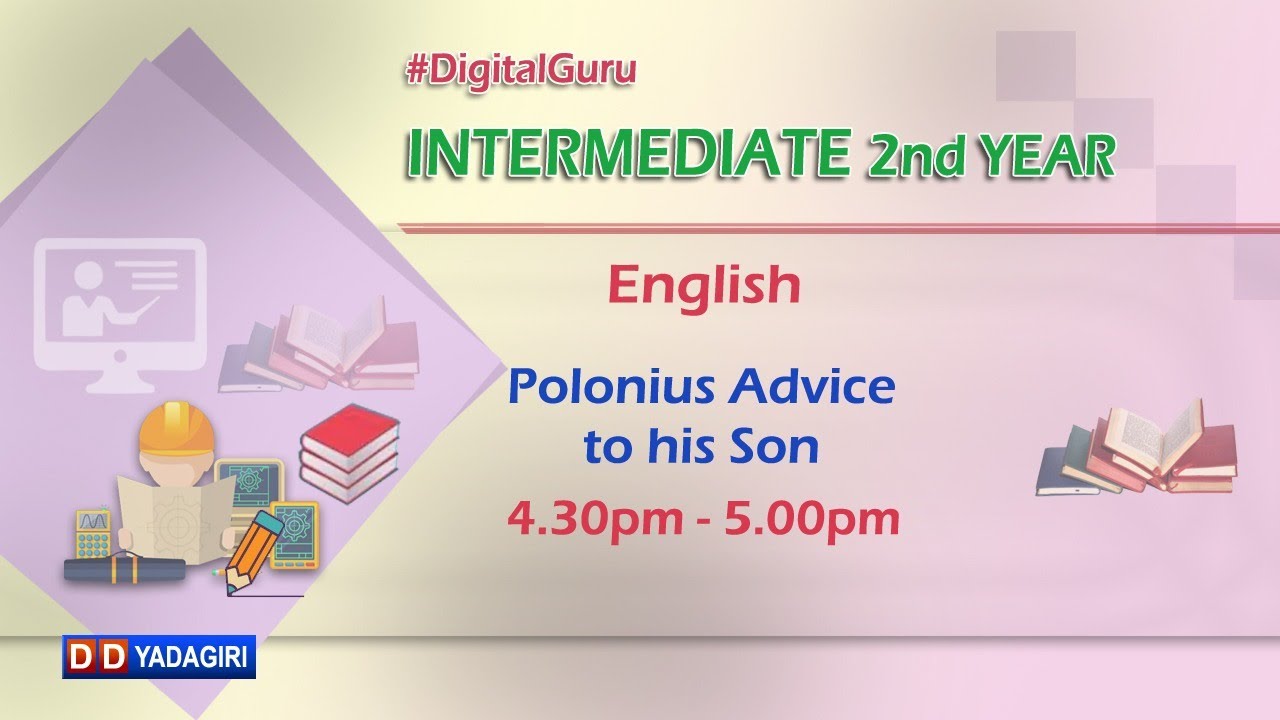 English || Polonius Advice To His Son || Intermediate Education || September 5, 2020